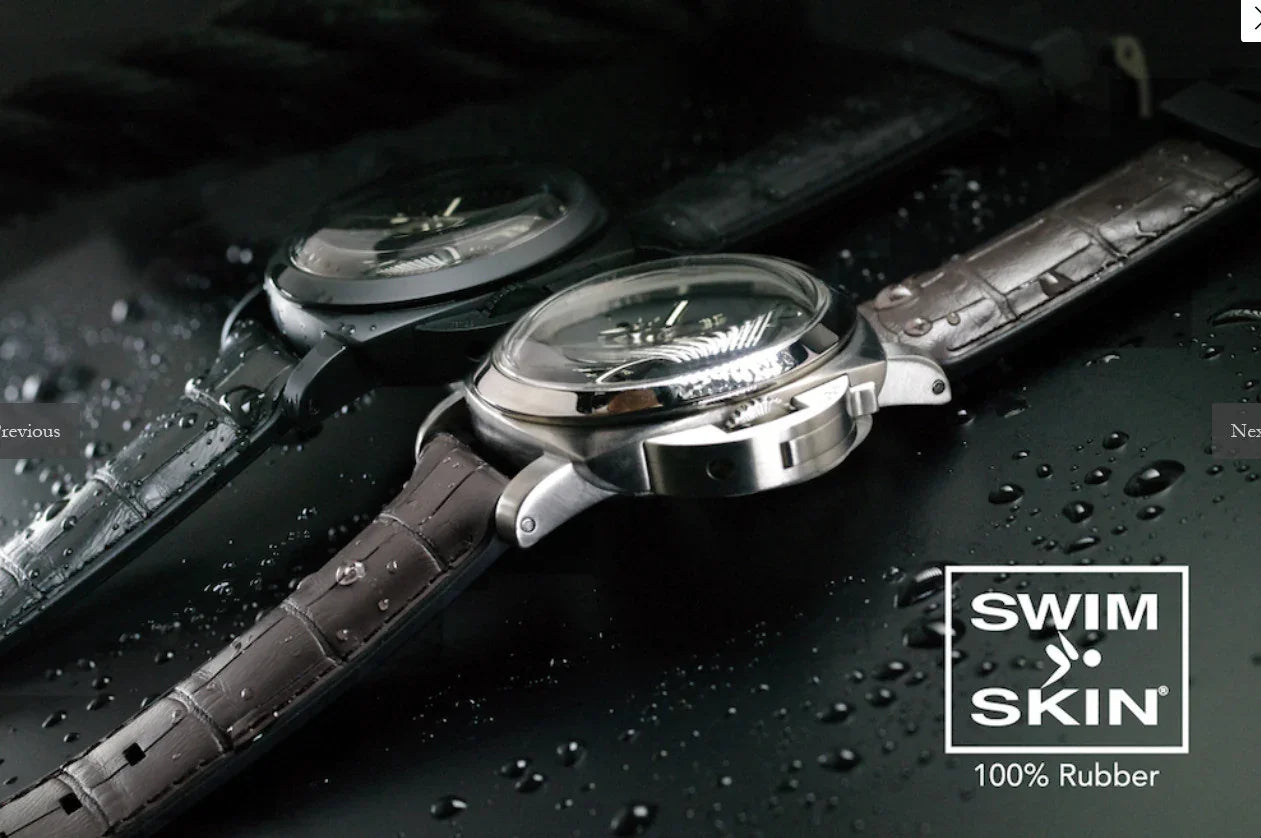 RubberB Alligator SwimSkin PS24 Black Strap - view 3