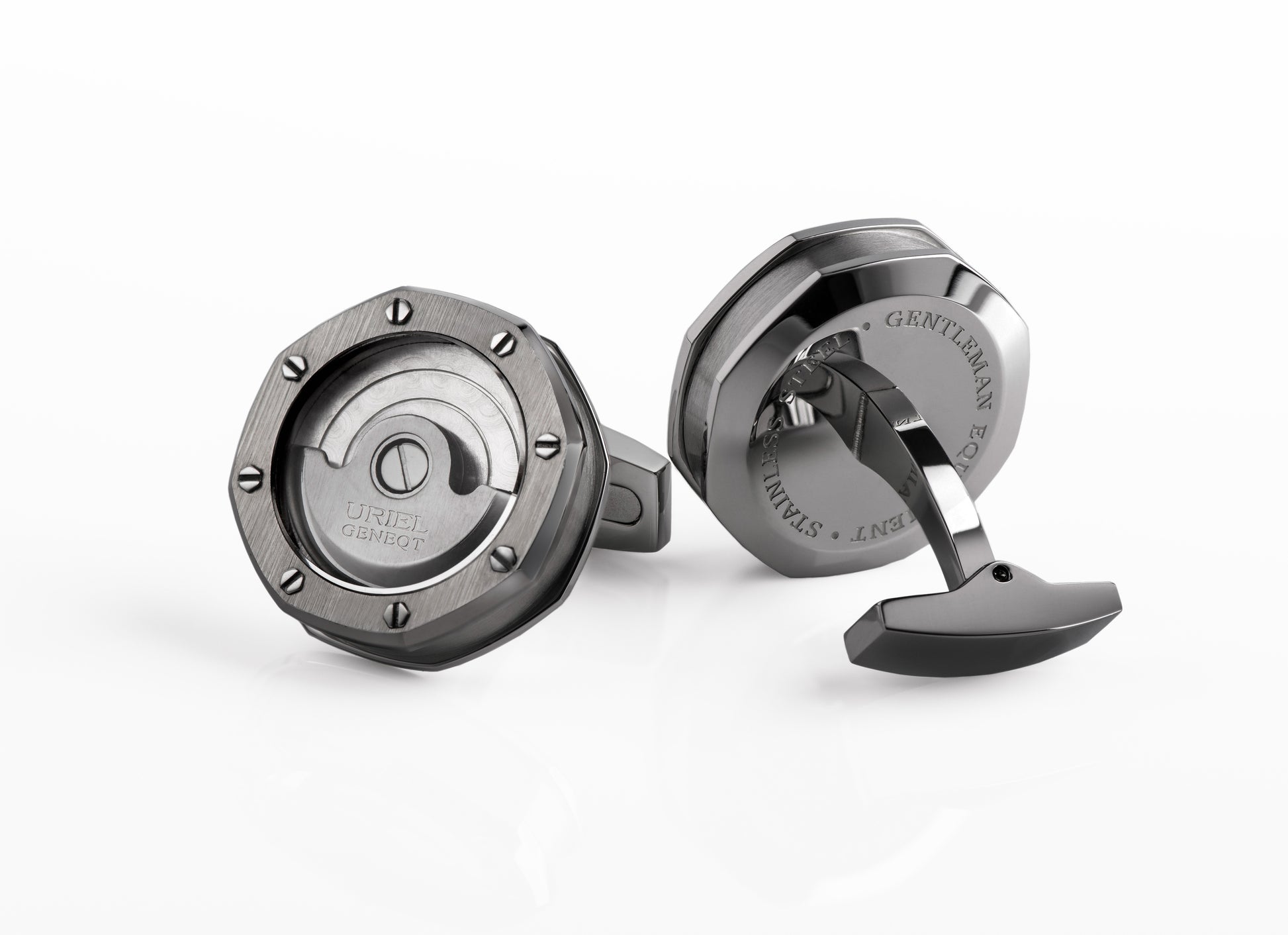 UG Octa Cufflinks - Gun metal