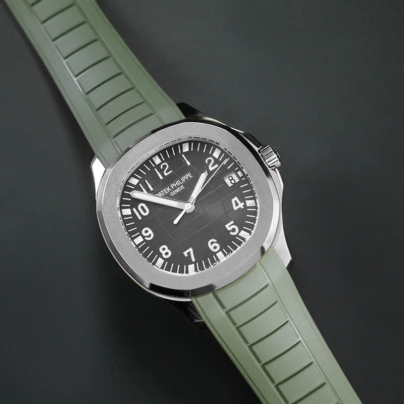 RubberB PK22 Military Green Strap - detail