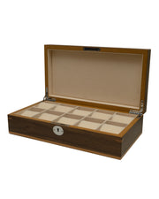 Clipperton 10 watch box in brown wood