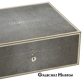 Elie Bleu - "Classic" box in ebony for 8 watches and 20 cufflinks