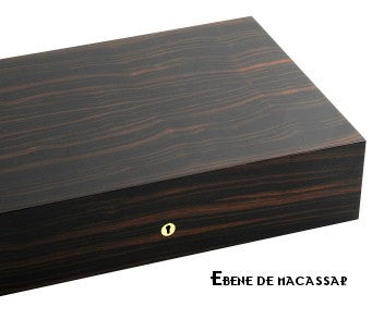 Elie Bleu - "Classic" box in ebony for 8 watches and 20 cufflinks