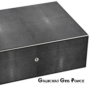 Elie Bleu - "Classic" box in ebony for 8 watches and 20 cufflinks