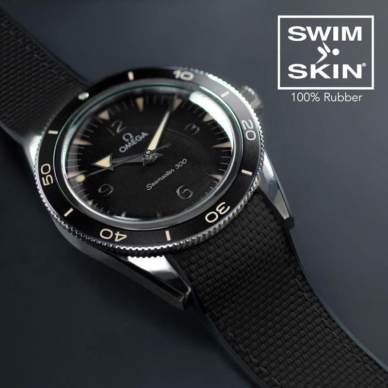 Rubber B strap Ballistic SwimSkin for IWC Omega Seamaster 300 Heritage -