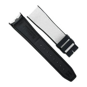 RubberB Ballistic SwimSkin 21mm - White Strap - rubber watch strap