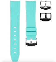 Horus Rubber strap Seafoam - rubber watch strap