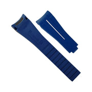 RubberB M109 Navy/White for Rolex Yachtmaster II 44mm Strap - rubber watch strap