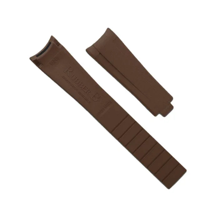 Rubber B Strap M216 Brown - rubber watch strap