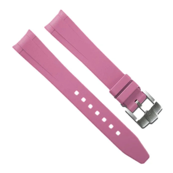 Rubber B Strap M316 Pink with buckle - rubber watch strap