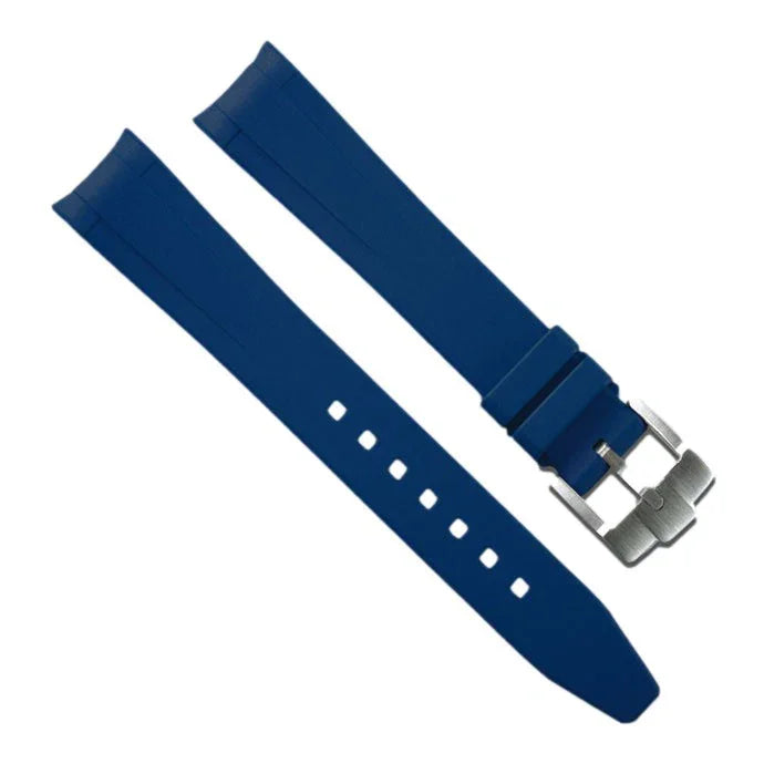 Rubber B Strap M317 Navy Blue with buckle - rubber watch strap