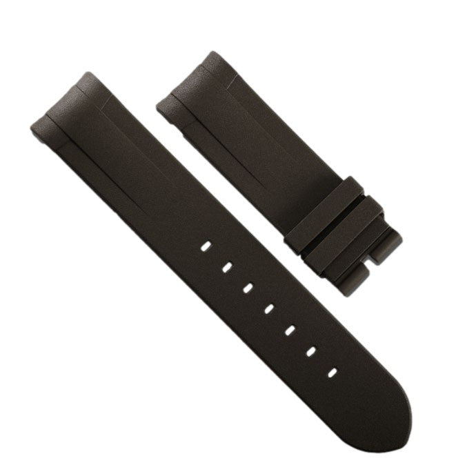 Rubber B strap T803 Brown with buckle