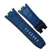 RubberB APC44 Alligator SwimSkin Navy Strap - alligator leather watch strap