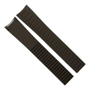 RubberB PK22 Espresso Brown Strap - rubber watch strap