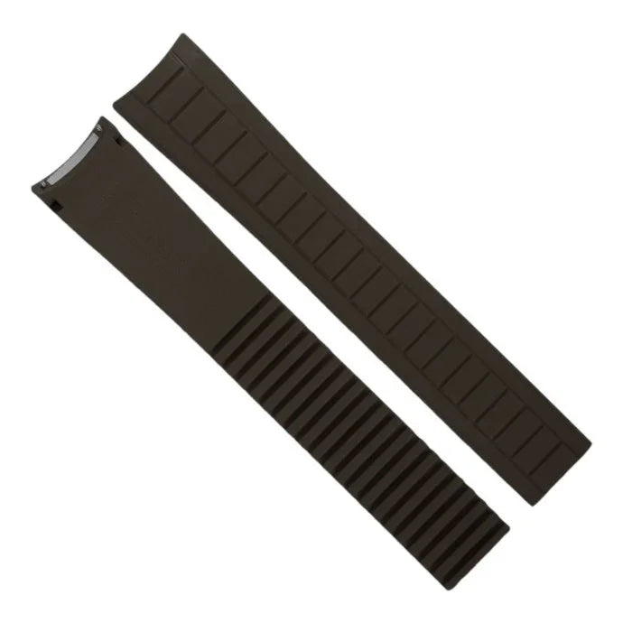 RubberB PK22 Espresso Brown Strap - rubber watch strap