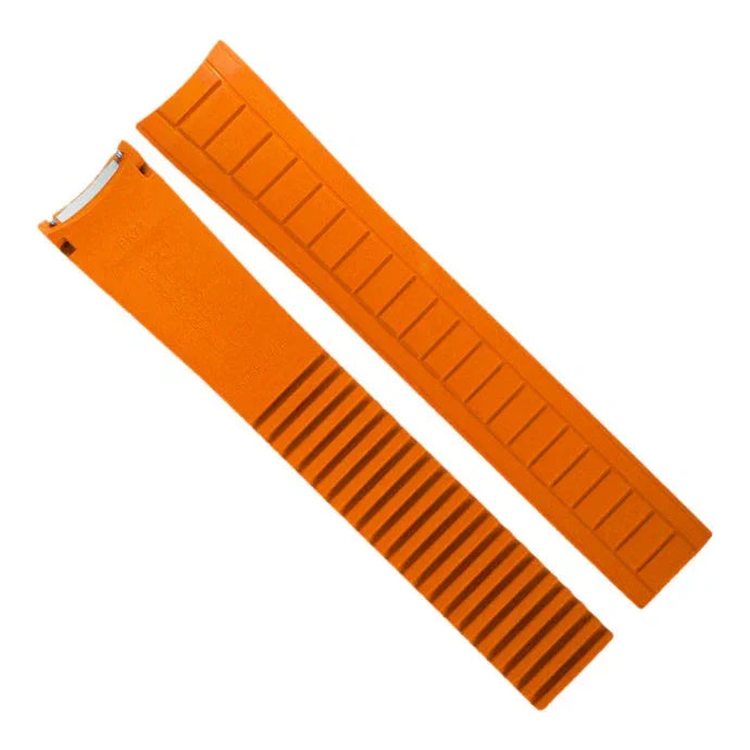 RubberB PK22 Mandarin Orange Strap - rubber watch strap