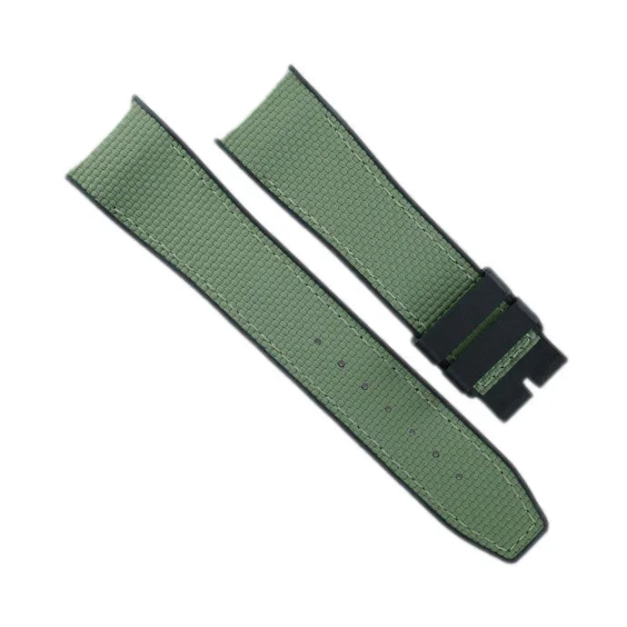 RubberB Ballistic SwimSkin for IWC Big Pilot - Military Green Strap - rubber watch strap