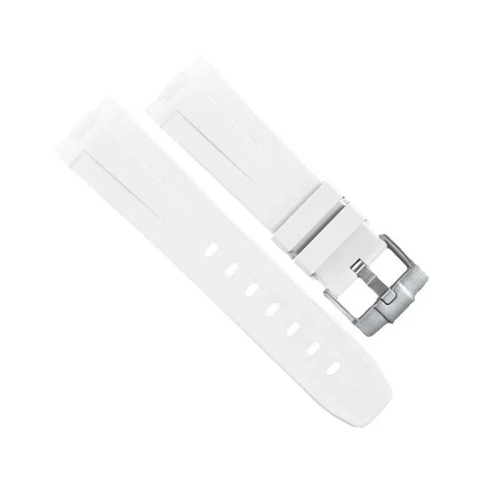 RubberB Strap White for Luminor 44 mm 1950 Type II - rubber watch strap
