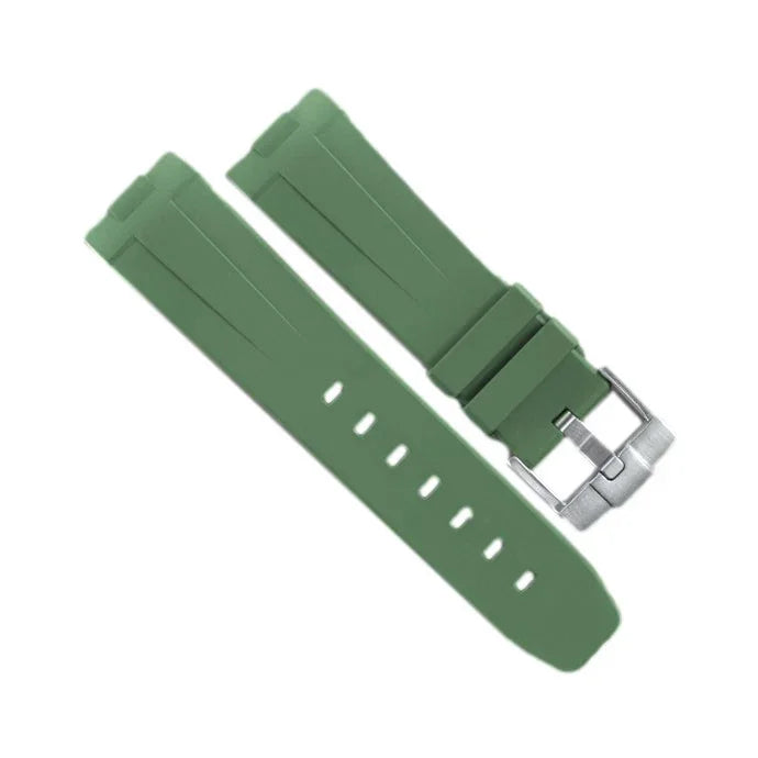 RubberB Strap Military Green for Luminor 44 mm 1950 Type II - rubber watch strap