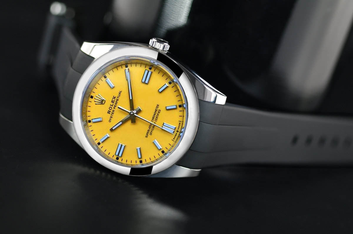 Rubber B strap M236 Black with buckle