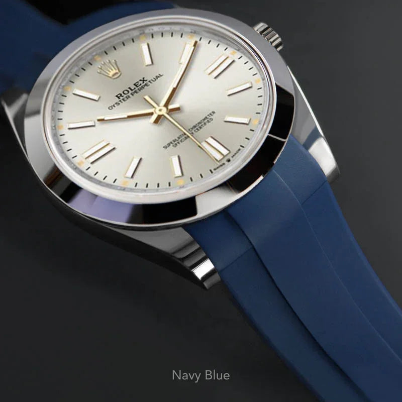 RubberB M236 Navy with buckle Strap - detail