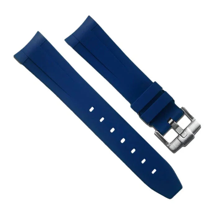 RubberB M236 Navy with buckle Strap - rubber watch strap