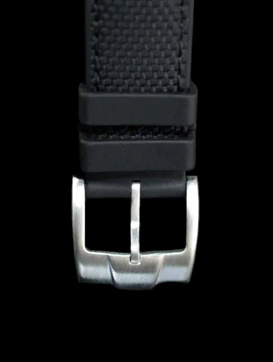 Rubber B alligator leather strap with tang buckle, main view