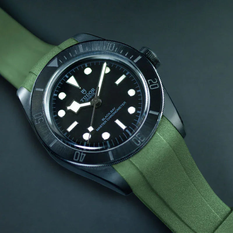 RubberB T805 for Tudor Military Green Strap - view 3