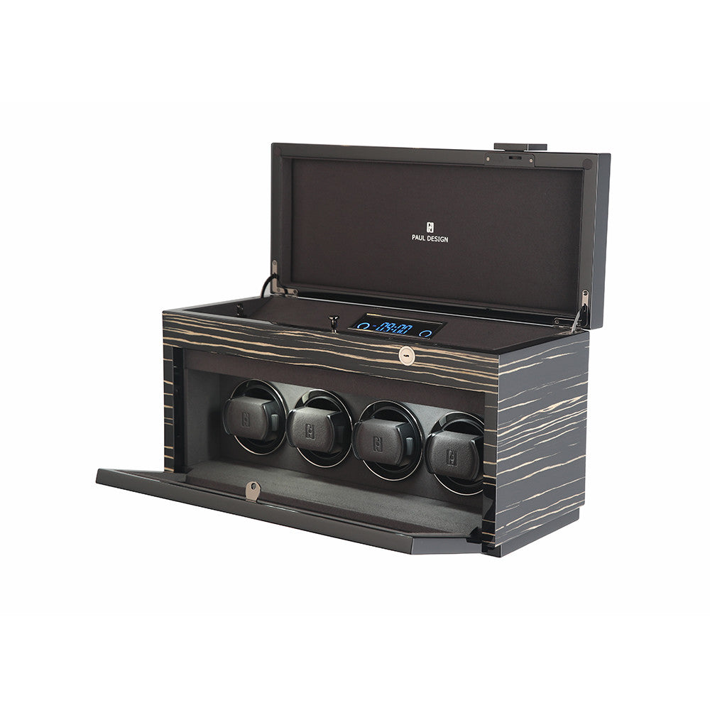 Paul Design - Gentleman 4+6 Watch Winder & Extra storage for 6 watches