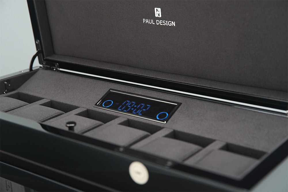 Paul Design - Gentleman 4+6 Watch Winder & Extra storage for 6 watches