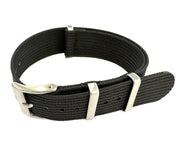 KronoKeeper ribbed nato strap - Black