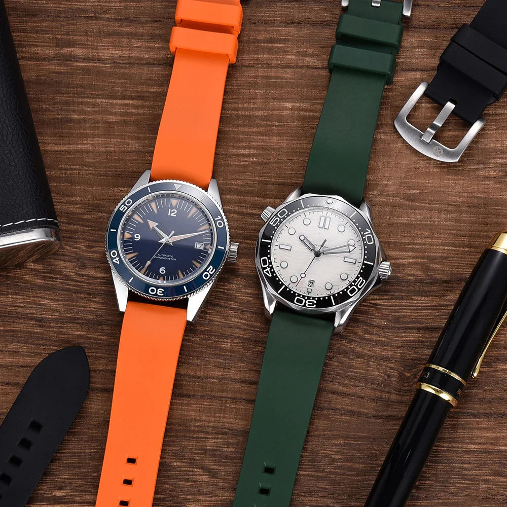 Kronokeeper Rubber strap Brown - view 3