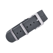 KronoKeeper ribbed nato strap -grey