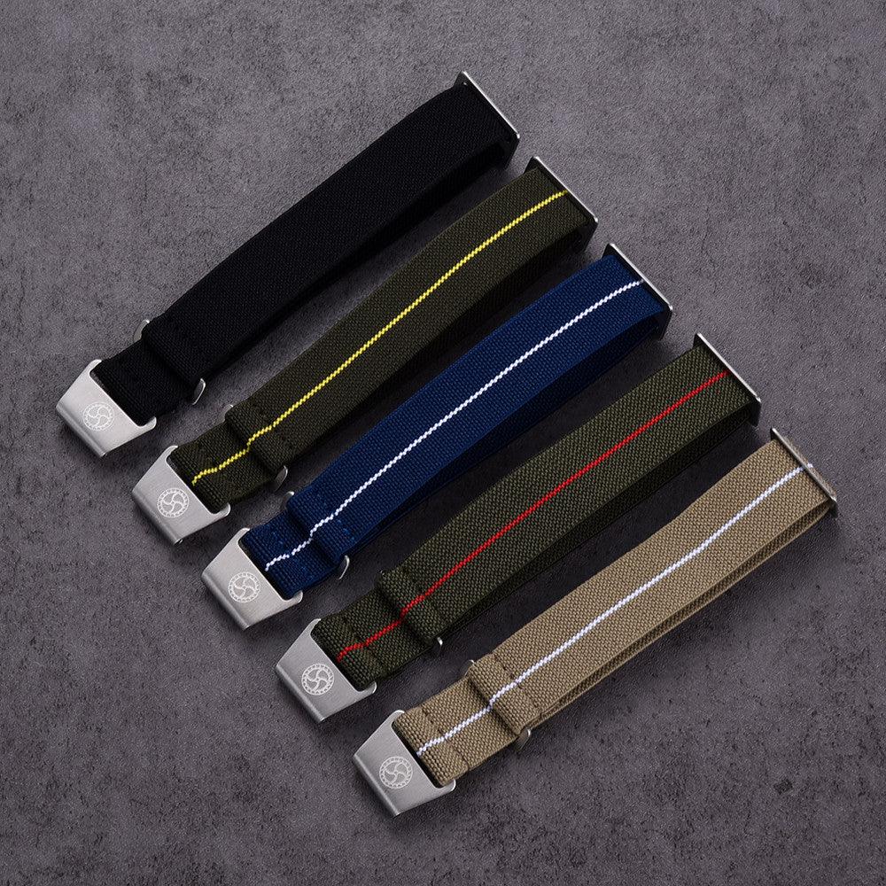 Parachute strap - Khaki/White - detail