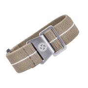 Parachute strap - Khaki/White - NATO nylon watch strap