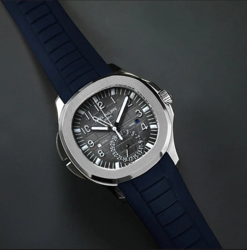 RubberB PK33 Abyss Blue Strap - rubber watch strap