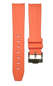 Rubber strap for Omega MoonSwatch - Orange - rubber watch strap