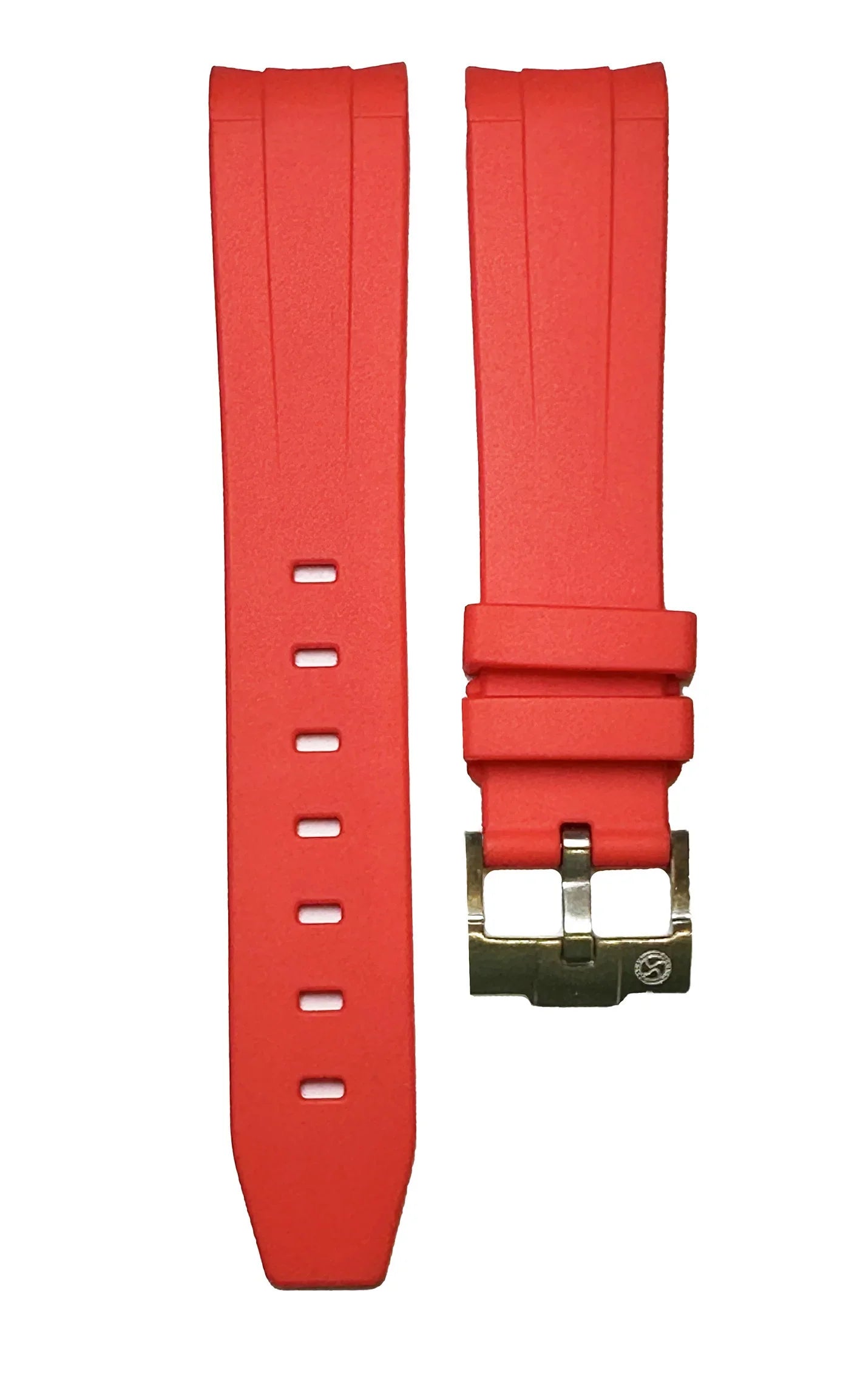 Rubber strap for Omega MoonSwatch - Red - rubber watch strap