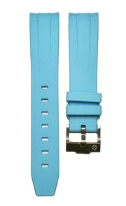 Rubber strap for Omega MoonSwatch - Sky Blue - rubber watch strap