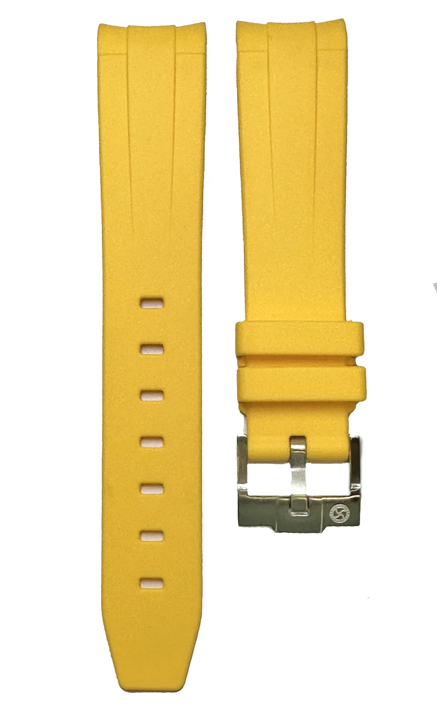 Rubber strap for Omega MoonSwatch - Yellow - rubber watch strap
