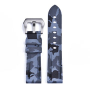 KronoKeeper Camouflage Rubber strap - Grey - rubber watch strap