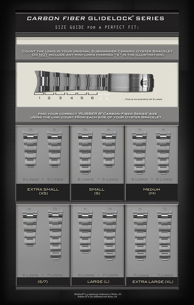 Rubber B strap M104 Black