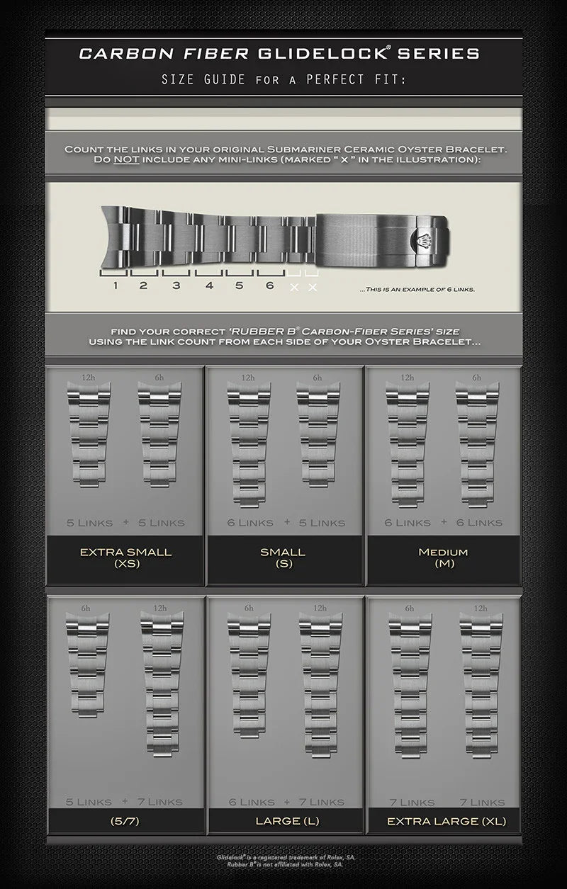 RubberB M204 Submariner Ceramic 41mm Strap - view 7