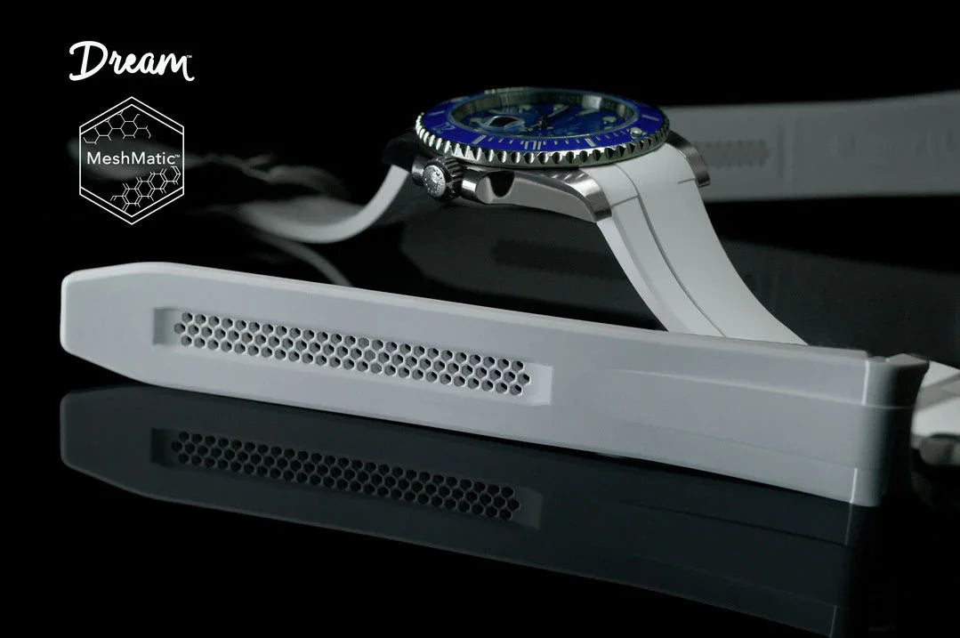 RubberB DM106 White with buckle Strap - view 3