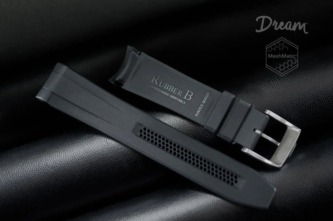 RubberB DM106 Black with buckle Strap - view 4