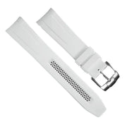 RubberB DM106CD White with buckle Strap - rubber watch strap