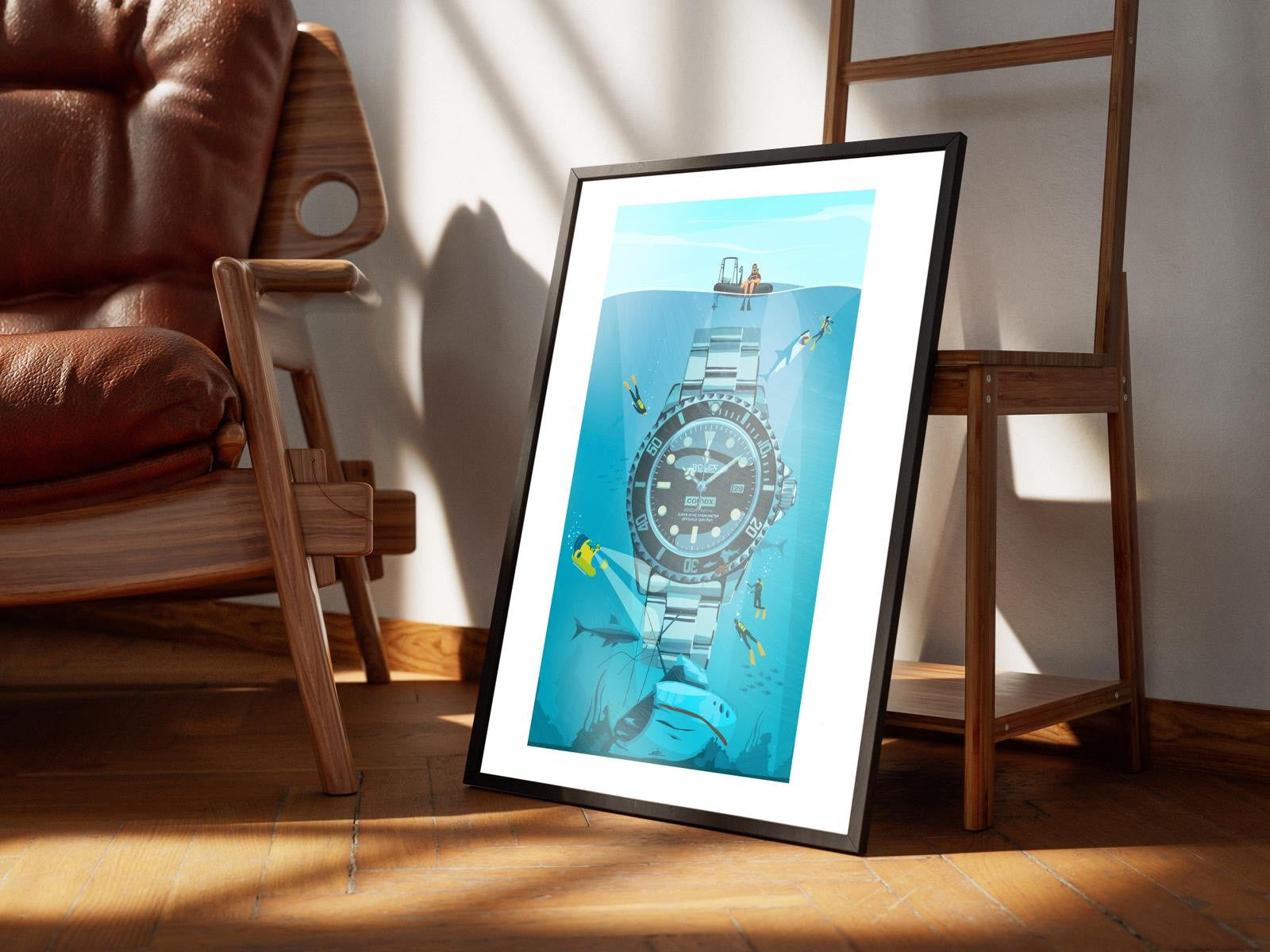 Watchoniste X MisterChrono art printing - Sea Dweller - 40x50