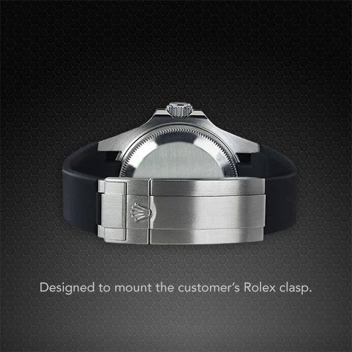 Rubber B Strap for Rolex Air-King 126900 - M215 White/Green - view 4