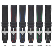 Rubber strap for MoonSwatch Texture - Black/green