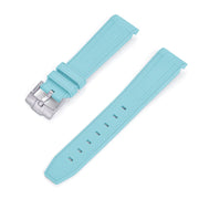 Rubber strap texture for Omega MoonSwatch - tiffany blue - rubber watch strap