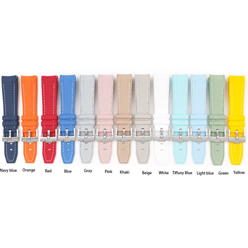 Rubber strap texture for Omega MoonSwatch - light blue